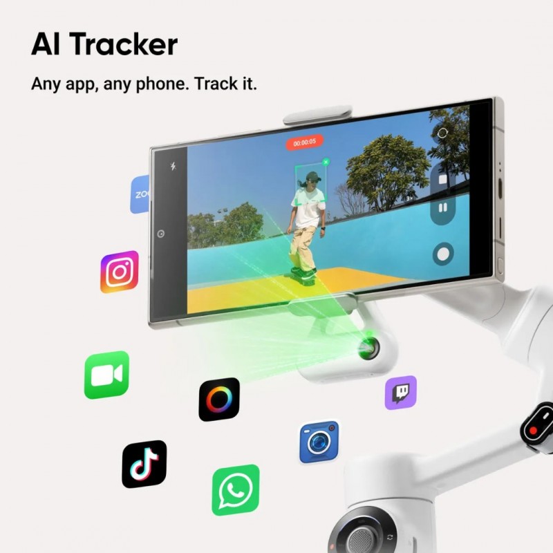 Insta360 Flow 2 AI Tracker Bundle - Summit White
